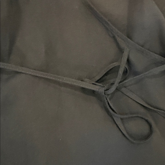 Aritzia Wilfred Black Lilia Black Wrap Blouse, EUC, M - Picture 5 of 7